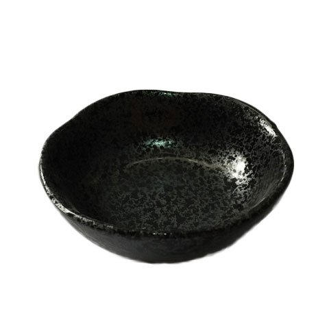 STONEWARE ROUND SMALL BOWL Ø9xH3cm, SLATE BLACK