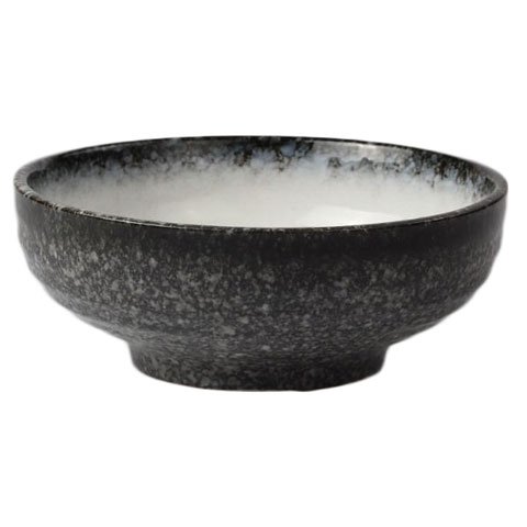 STONEWARE NOODLE BOWL Ø20.5xH9.3cm, GREY RIM