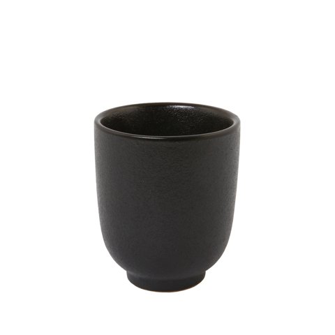 STONEWARE TEA CUP Ø3xH4", BLACK