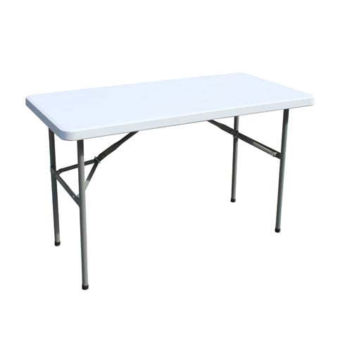 RECT FOLDABLE TABLE 4', L1200xW610xH740mm, MAX LOAD 150kgs