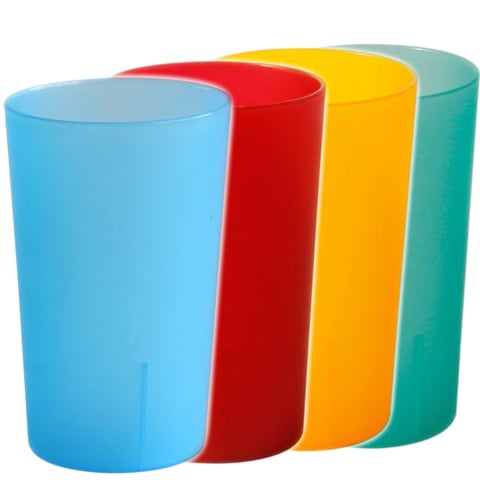 Plastic drinkware