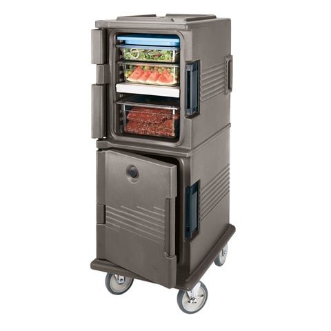 Cambro Camcart 60Qt Cap, Dark Brown