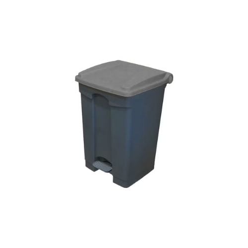 Cambro Step-On Container / Pedal Bin With Lid L40xW40xH60.9cm, 45L, Grey