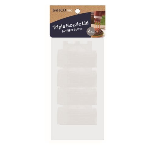 Safico Pro Triple Nozzle Dispenser Lid For Fifo Bottle 4Pcs/Pkt