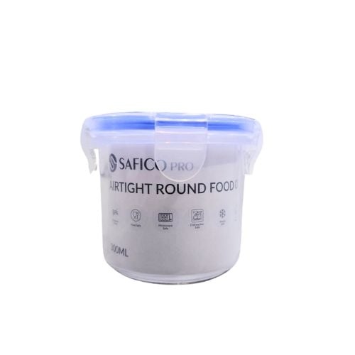 Safico Pro Polypropylene Airtight Round Food Container Ø9.8xH8.2cm, 300ml