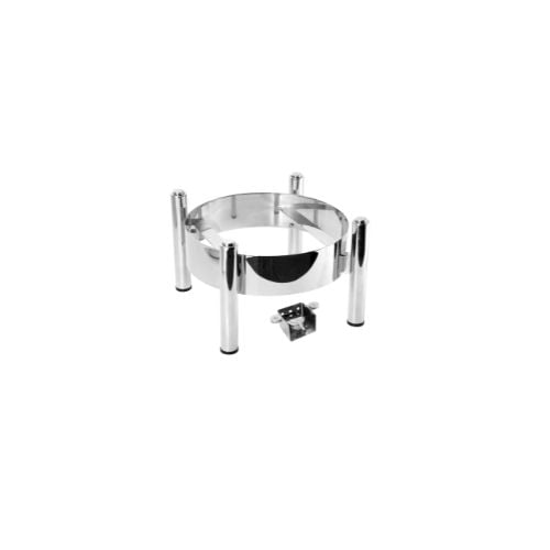 WNK Stainless Steel Round Stackable Stand With Magnetic Wind Block & Burner Holder For Cd-601 Ø37.5xH27.5cm