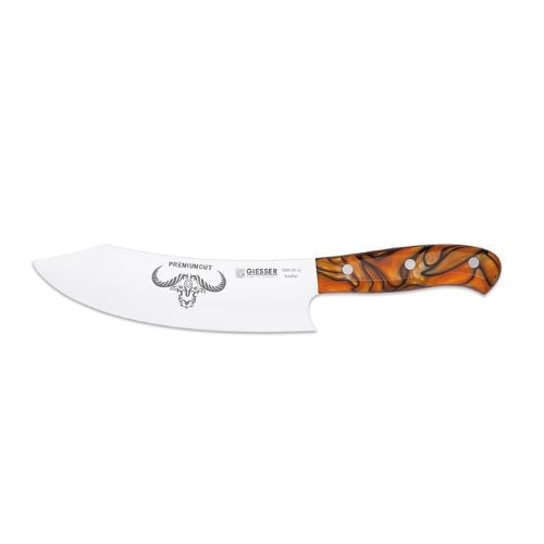 Giesser Premiumcut Chef's No 1Knife 20cm, Acrylic Handle, Spicy Orange