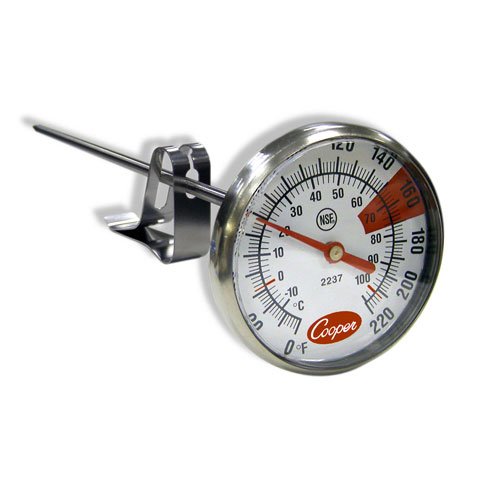 Cooper-Atkins® 2237-04-8 Dial Espresso Milk Frothing Thermometer