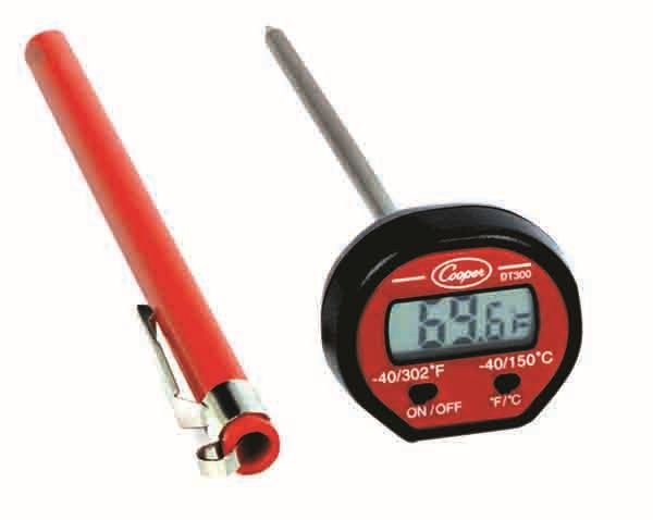 Cooper-Atkins® DT300-0-8 Digital Oval Style Pocket Test Thermometer