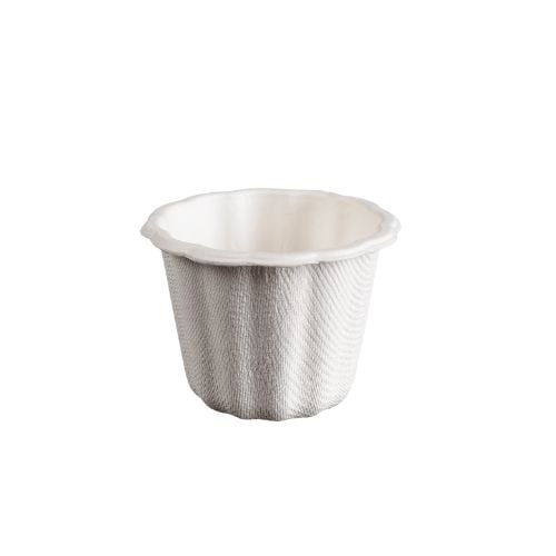 Solia Sugarcane Pulp Mini Canele Verrine Ø6xH4.5cm, 64ml, 50Pcs/Pkt, 12Pkts/Ctn