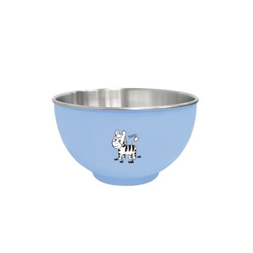 Zebra Stainless Steel Colour Bowl Ø15cm, Blue