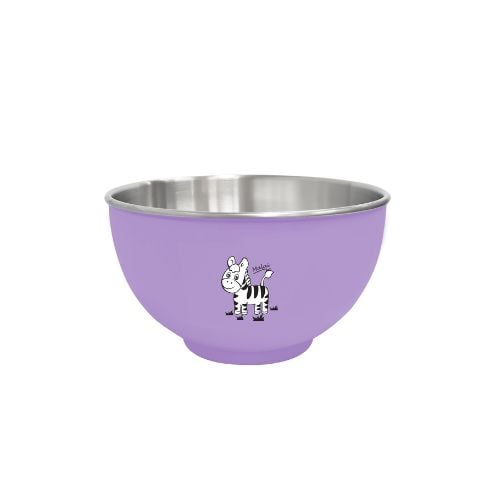 Zebra Stainless Steel Colour Bowl Ø15cm, Purple