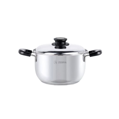 Zebra Stainless Steel Sauce Pot With Lid & Capsule Base Ø20xH12.5cm,3.2L, Extra Plus