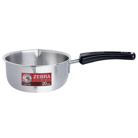 Zebra Stainless Steel Japanese Zebra Sauce Pan Without Lid 20cm