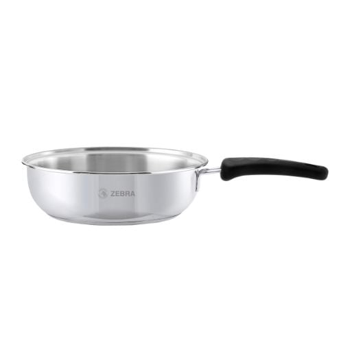 Zebra Stainless Steel Frying Pan & Capsule Base Ø24cm,2.5L, Extra Plus