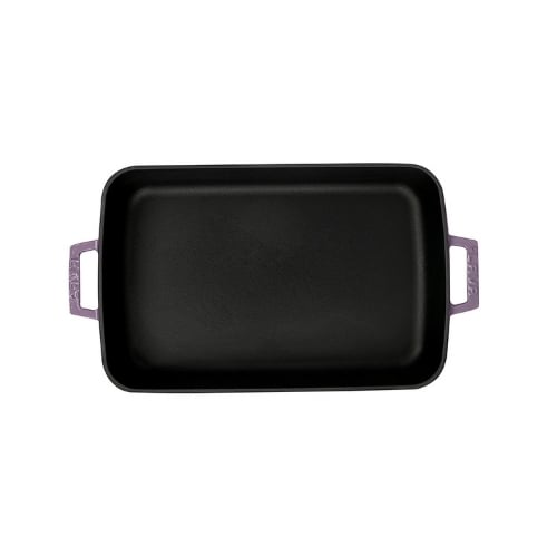 Lava Cast Iron Rectangle Roasting Dish 22x30cm,2.65L, Purple