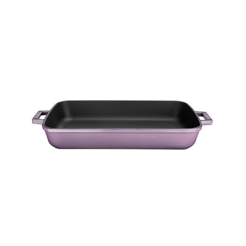 Lava Cast Iron Rectangle Roasting Dish 22x30cm,2.65L, Purple
