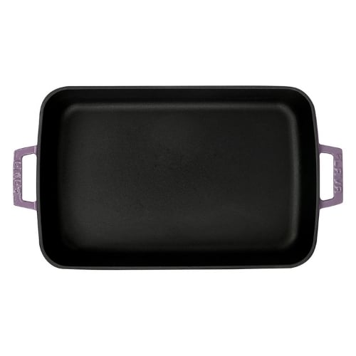 Lava Cast Iron Rectangle Roasting Dish 26x40cm,5L, Pruple