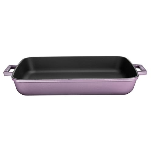 Lava Cast Iron Rectangle Roasting Dish 26x40cm,5L, Pruple
