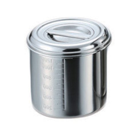 AG Stainless Steel 18-8 Round Kitchen Pot With Graduated Marking (Without Handles) Ø10xH10cm, 700ml