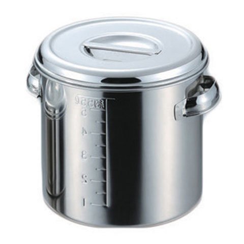 AG Stainless Steel 18-8 Round Kitchen Pot With Graduated Marking (With Handles) Ø20xH20cm, 6.2L