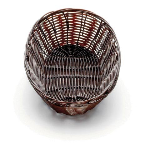 Tablecraft Handwoven Oval Basket 9x6x2.1/4", Brown