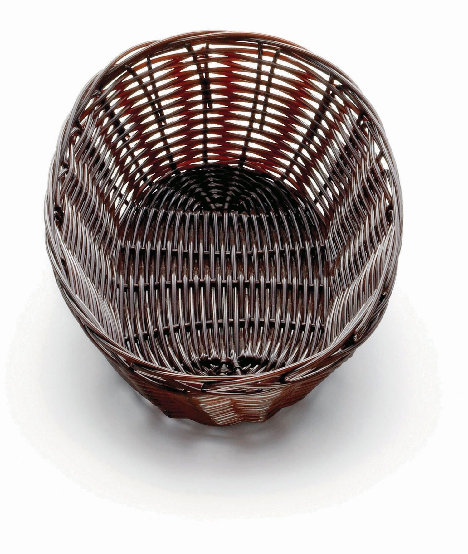 Tablecraft Handwoven Oval Basket 10x6.1/2x3", Brown
