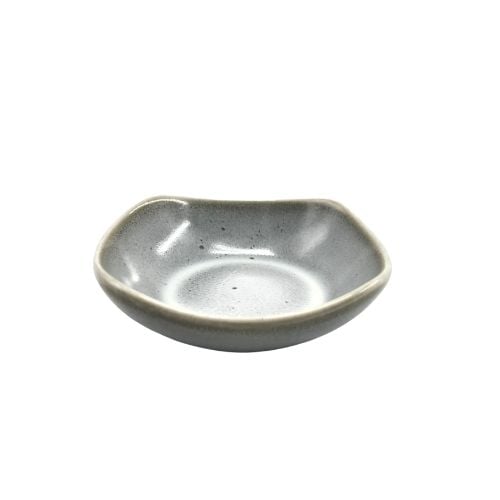 Cerabon Noma Porcelain Square Dish L9xW9xH3cm, Reactive Grey