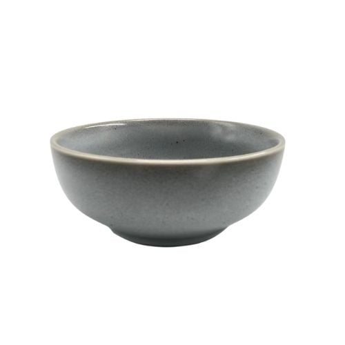 Cerabon Noma Porcelain Round Salad Bowl Ø13xH5.2cm, Reactive Grey