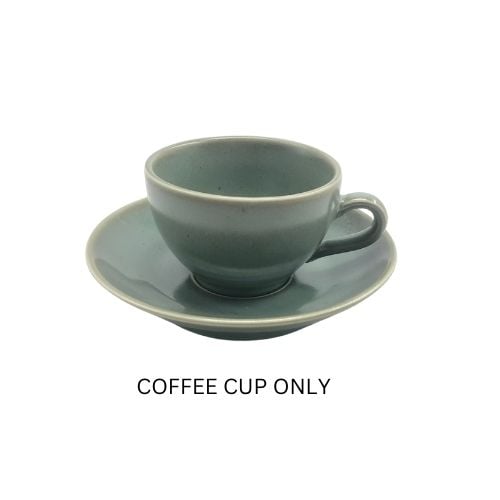 Cerabon Noma Porcelain Coffee Cup For YBF1982-GR L12.6xW10xH6.7cm, 250ml, Reactive Green