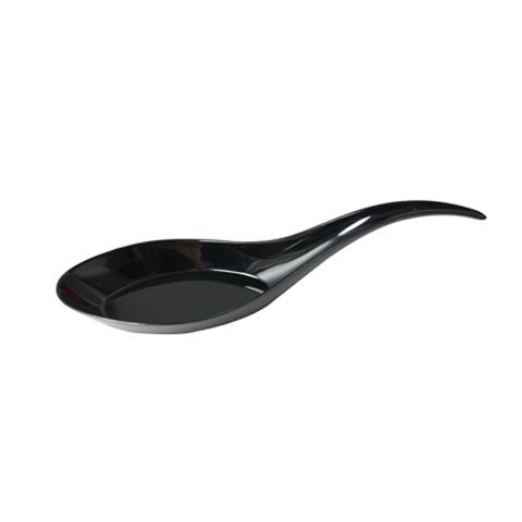 Bfooding Disposable Hors D'Oeuvre Chinese Spoon 14ml, 100Pcs/Pkt, Black