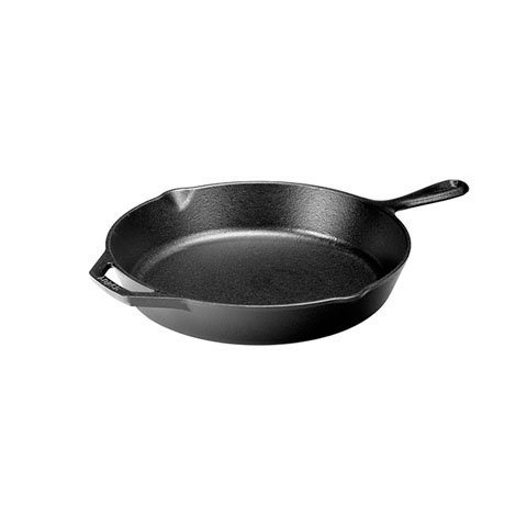 Lodge Round Cast Iron Skillet With Spout Ø12"