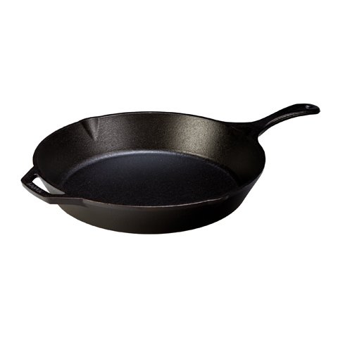 Lodge Round  Cast Iron Skillet With Spout Ø13.25"