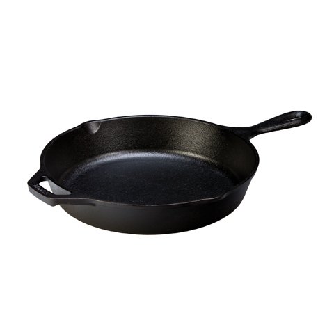 Lodge Round Cast Iron Skillet With Spout Ø10.25"