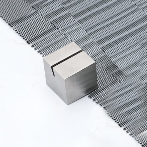 Stainless Steel Square Straight-Cut Table Number Stand L2.5xW2.5xH2.5cm, Matte Finishing