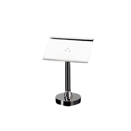 Stainless Steel Table Buffet Menu Holder L9xB5xH12.5cm, Base Ø5.5cm, Mirror Finishing