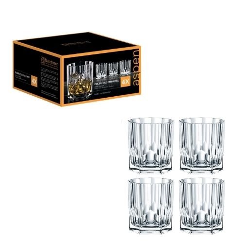 Nachtmann Aspen Set of 4 Lead Free Crystal Whisky Tumbler 324ml