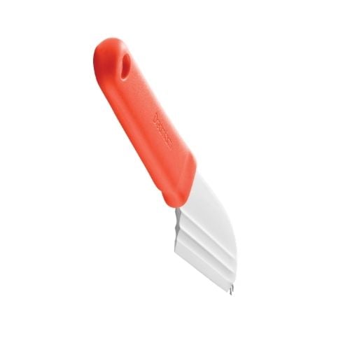 Dreamfarm Nylon Knibble Lite Cheese Knife 3-In-1 Slices, Spreads & Forks L23xW4.1cm,Red
