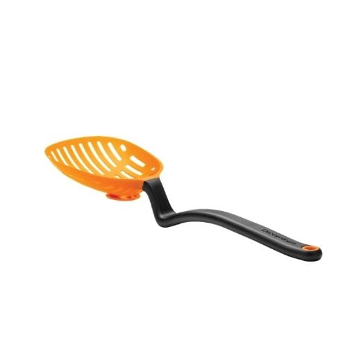Dreamfarm Nylon Lestrain Scoop Strainer Dripless Sit Up Strainer L28.8xW9.9cm,Orange