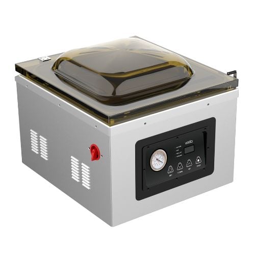 Vesta Table Chamber Vacuum Machine With Chamber Dim: L42.5xW45.7xH17.8cm, 220-240V/50Hz/1180W, Oil Pump, 43.2cm Seal Bar, Pressure: -1012 mbar ==1 Year Warranty==