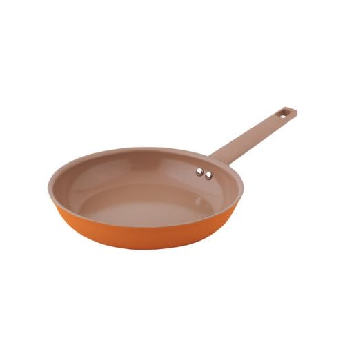 Safico Pro Aluminium Nonstick Ceramic Induction Usable Frypan Ø24xH5cm, Orange