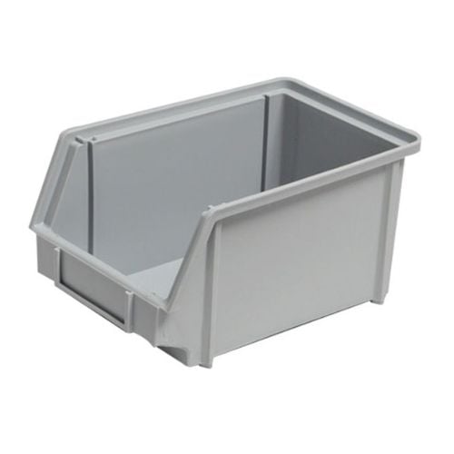 Standard Plastic Stackable Container L24.5xW15.5xH12.5cm, 3.3L, Grey