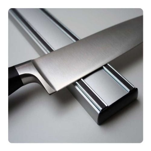 Bisbell Aluminium Magnetic Knife Rack For 10-12 Knives L50cm