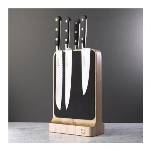Bisbell Magnetic Knife Block For 8 Knives With Max L23cm Blade, Ash, Magnabloc II Soft