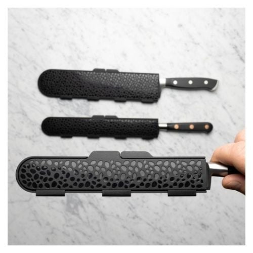 Bisbell Polypropylene Magnetic Blade Guard For Knives With Max L63cmxW2.5cm, Black