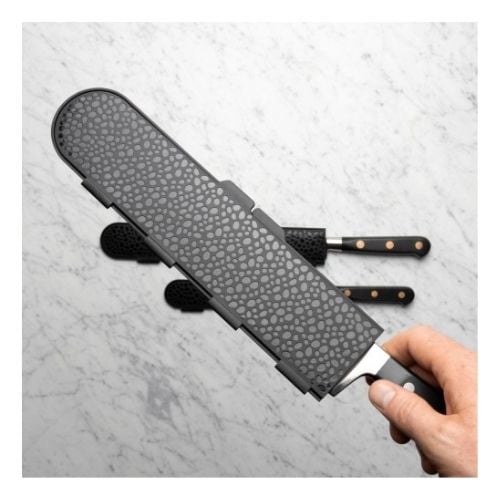 Bisbell Polypropylene Magnetic Blade Guard For Knives With Max L138.6cmxW5cm, Black