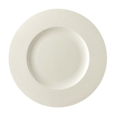 Rosenthal Porcelain Round Rim Plate Ø23.3xH1.5cm, White, Kumi