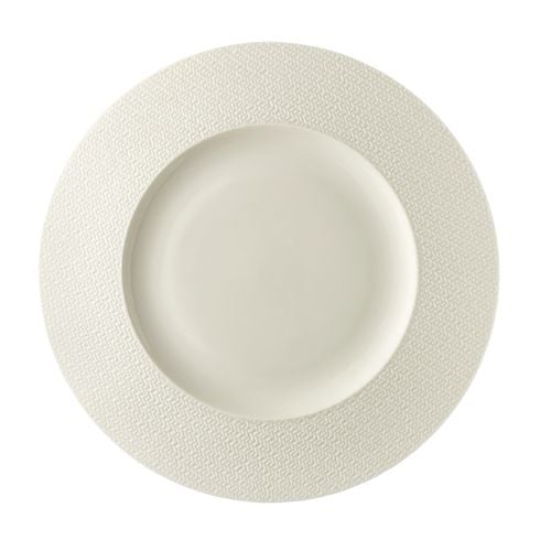 Rosenthal Porcelain Round Rim Plate Ø28xH1.5cm, White, Kumi