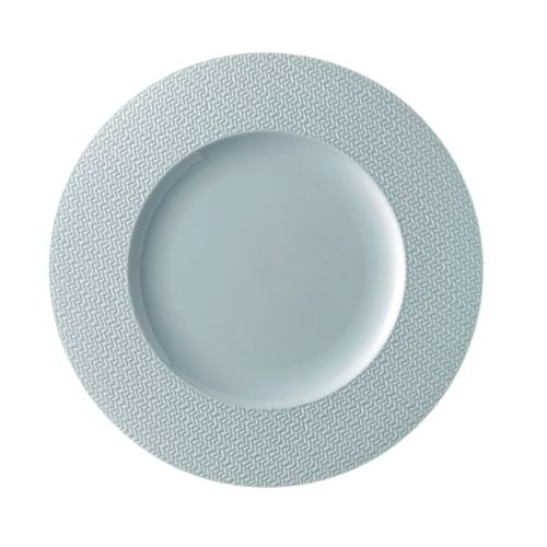 Rosenthal Porcelain Round Rim Plate Ø23.3xH1.5cm, Blue, Kumi