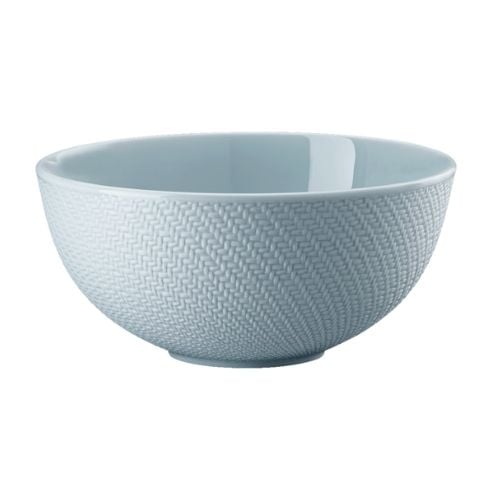 Rosenthal Porcelain Round Cereal Bowl Ø15.5xH7.2cm, 780ml, Blue, Kumi